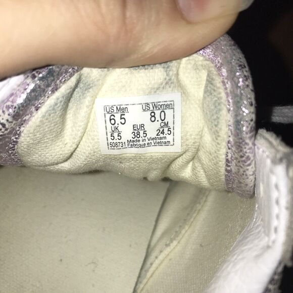 Vans Old Skool Metallic Skate Shoes ROSE GOLD/BLANC DE BLANC Women Size 8